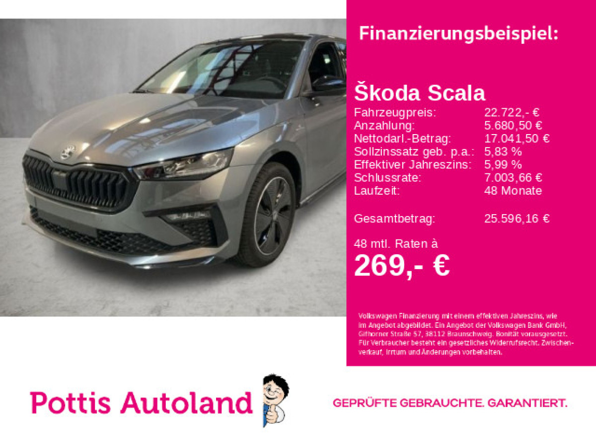 Thumb 0: Škoda Scala 1.0 TSI DSG MONTE CARLO PANO KAMERA SITZHZG