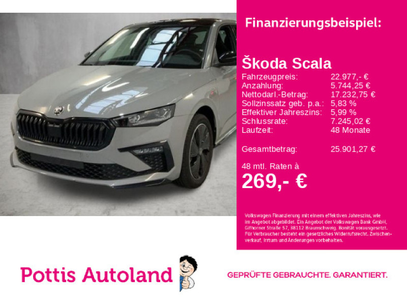 Bild 0: Škoda Scala 1.0 TSI DSG MONTE CARLO PANO KAMERA MATRIX ACC
