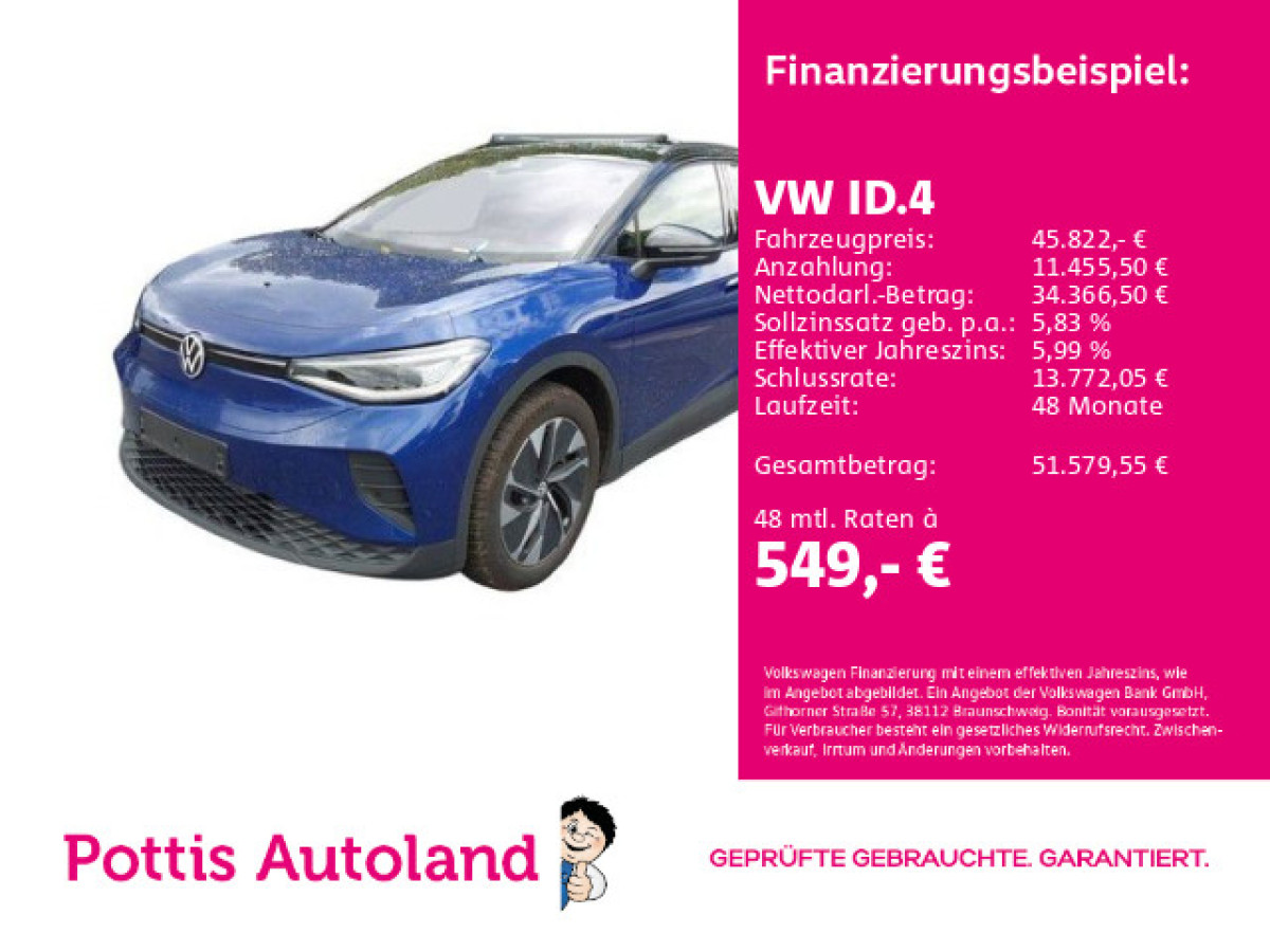 Thumb 0: Volkswagen ID.4 4M PRO AHK NAVI KAMERA SITZHZG