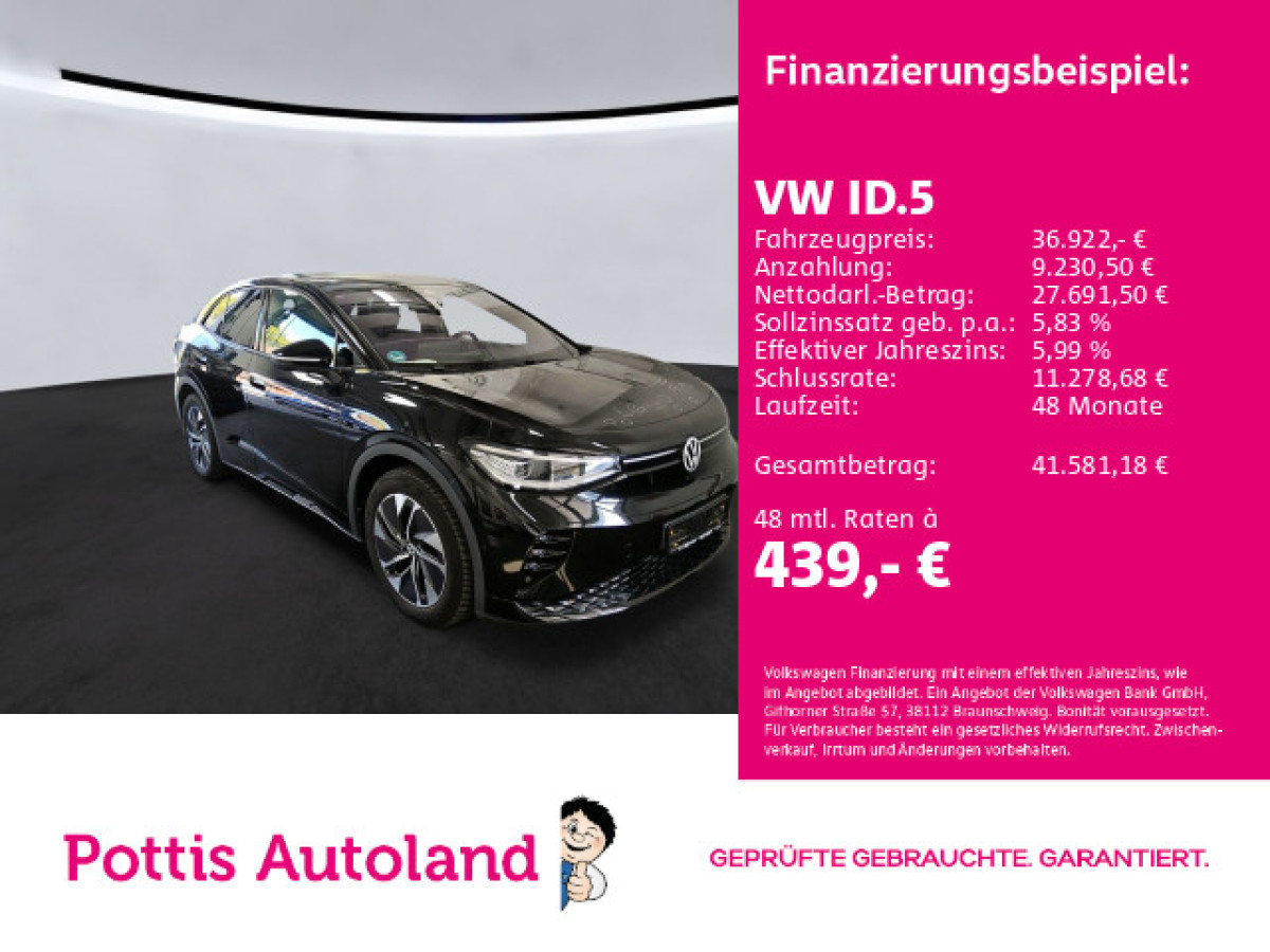 Thumb 0: Volkswagen ID.5 4M GTX PANO NAVI KAMERA SITZHZG LED