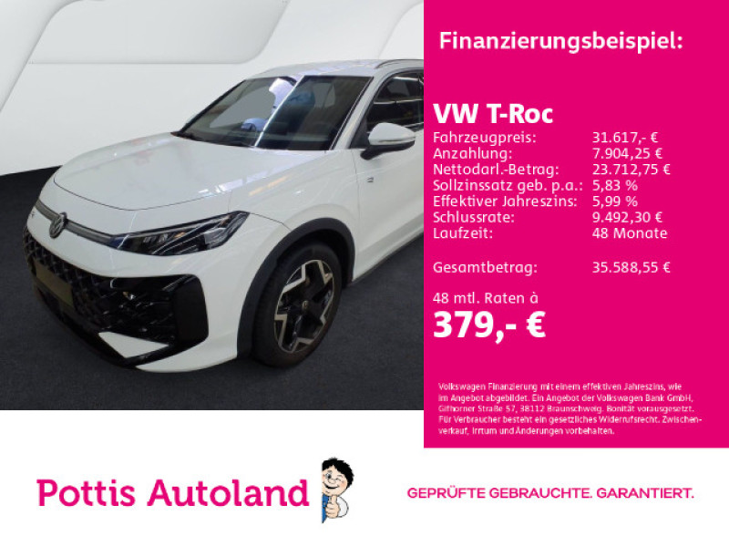 Bild 0: Volkswagen T-Roc 1.5 eTSI DSG R-LINE KAMERA AHK NAVI SITZHZG