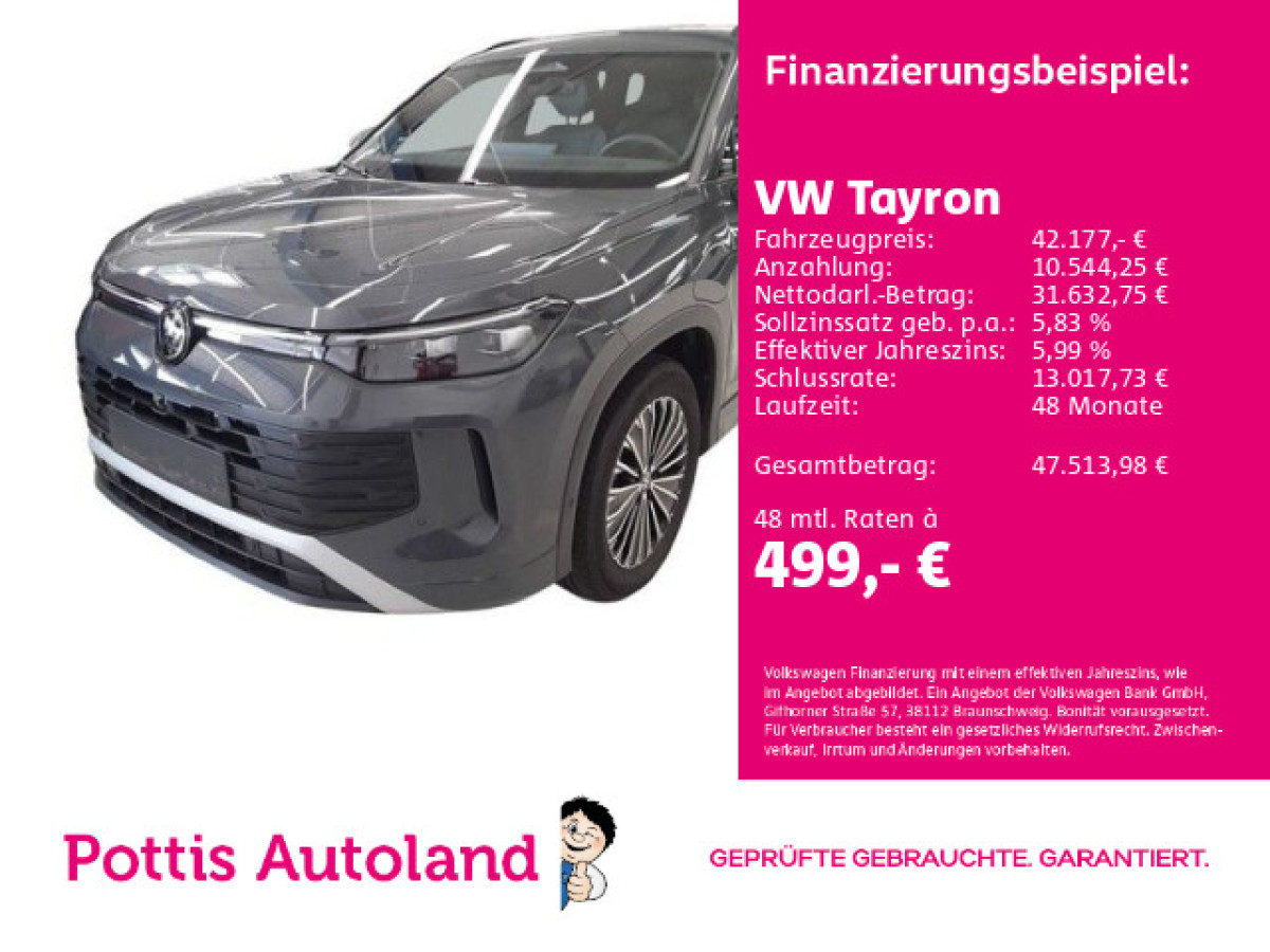 Thumb 0: Volkswagen Tayron 1.5 eHybrid DSG LIFE NAVI KAMERA KLIMA SHZG