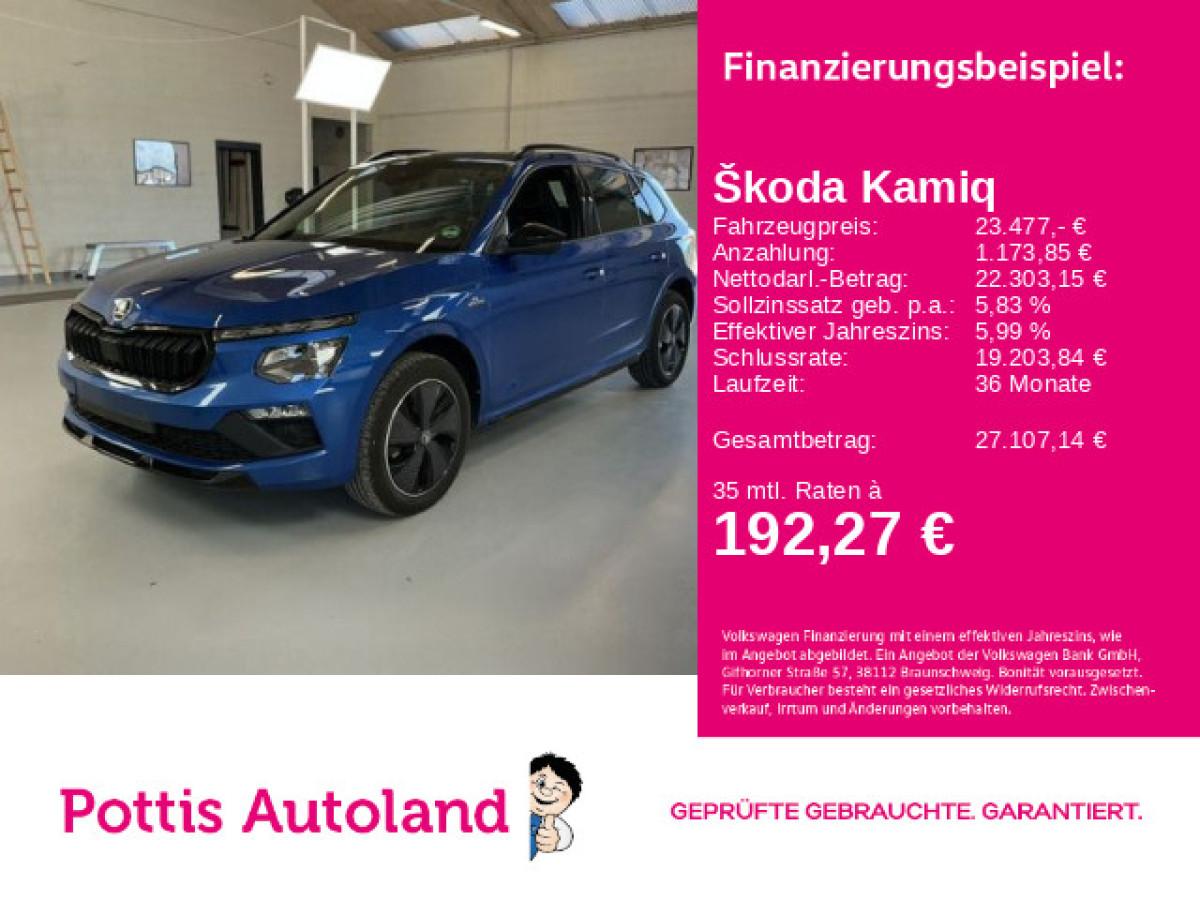 Thumb 0: Škoda Kamiq 1.0 TSI DSG MONTE CARLO PANO KAMERA SITZHZG