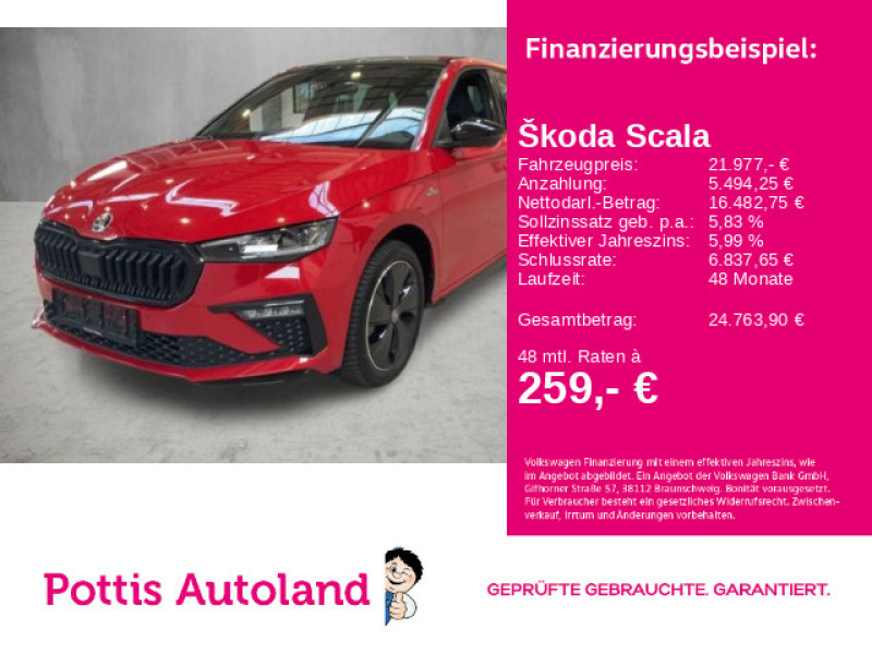 Bild 0: Škoda Scala 1.0 TSI DSG MONTE CARLO PANO KAMERA MATRIX