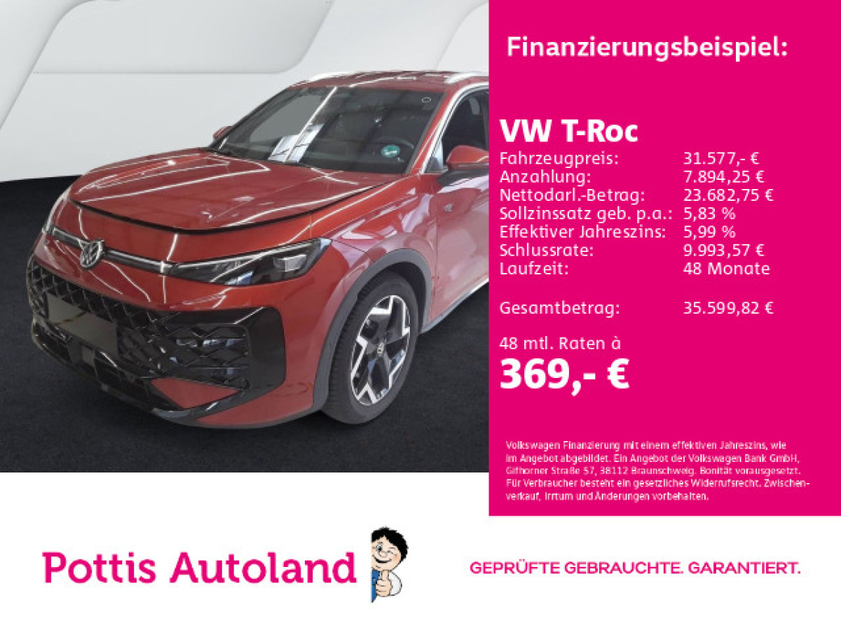 Thumb 0: Volkswagen T-Roc 1.5 eTSI DSG R-LINE AHK NAVI IQ.LIGHT KAMERA