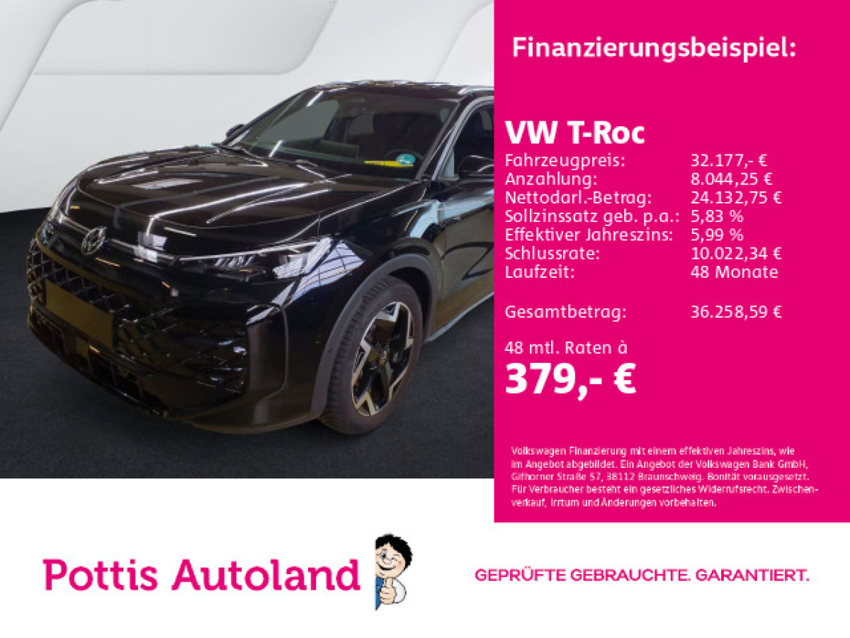 Thumb 0: Volkswagen T-Roc 1.5 eTSI DSG R-LINE AHK KAMERA NAVI SITZHZG