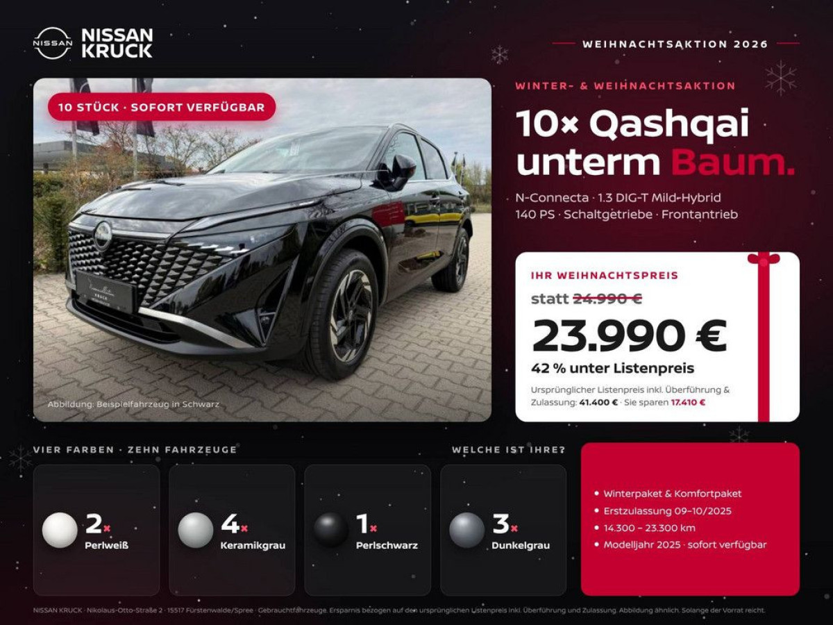 Ansicht 1 - Gebrauchtwagen Fahrzeug, Modell Qashqai der Marke Nissan von Verkäufer K&S Oder/Spree Autohandels.mbH